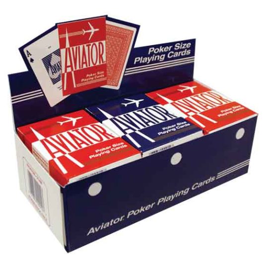 PLAYING CARD AVIATOR BOX 12CT