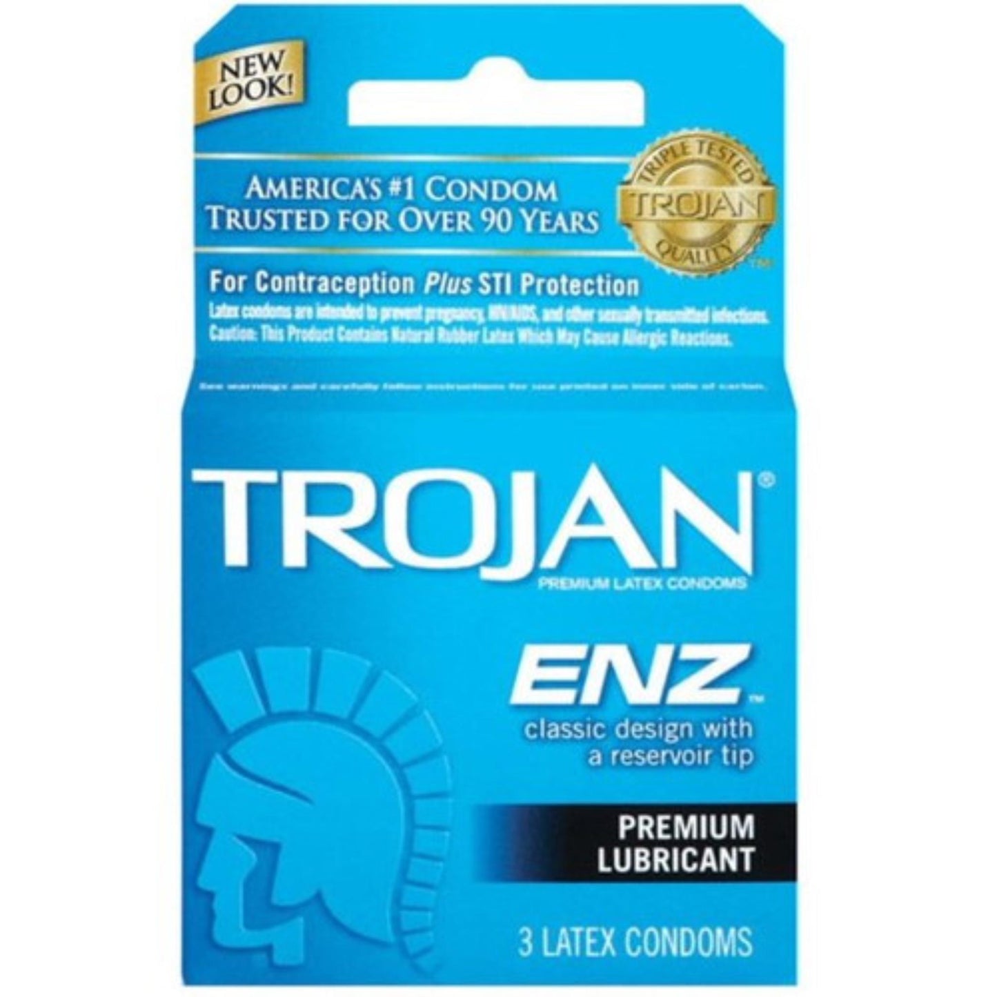 TROJAN CONDOM-ENZ BLUE 6CT