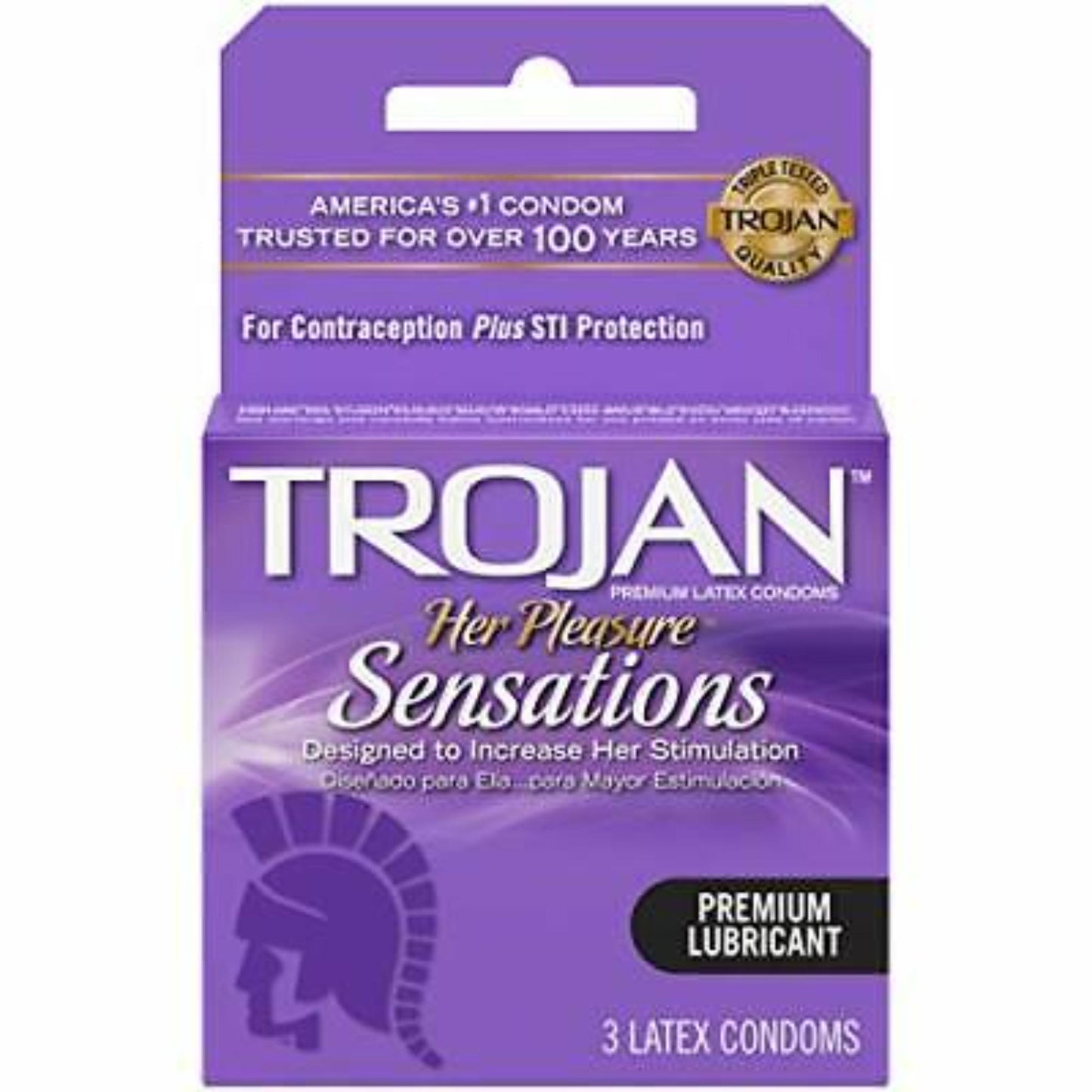 TROJAN CONDOM-HER PLEASURE 6CT