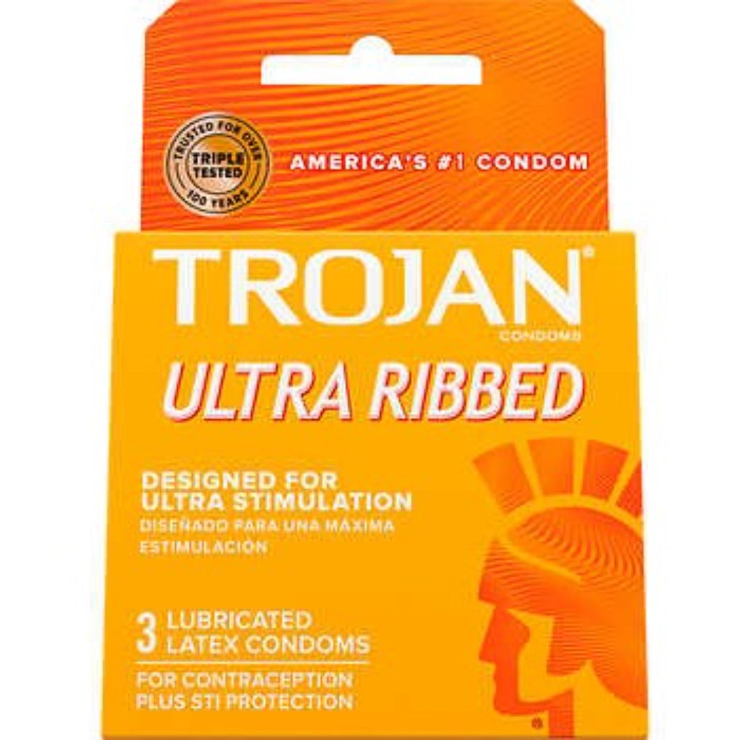 TROJAN CONDOM-ECSTASY ULTRA RIBBED 6CT