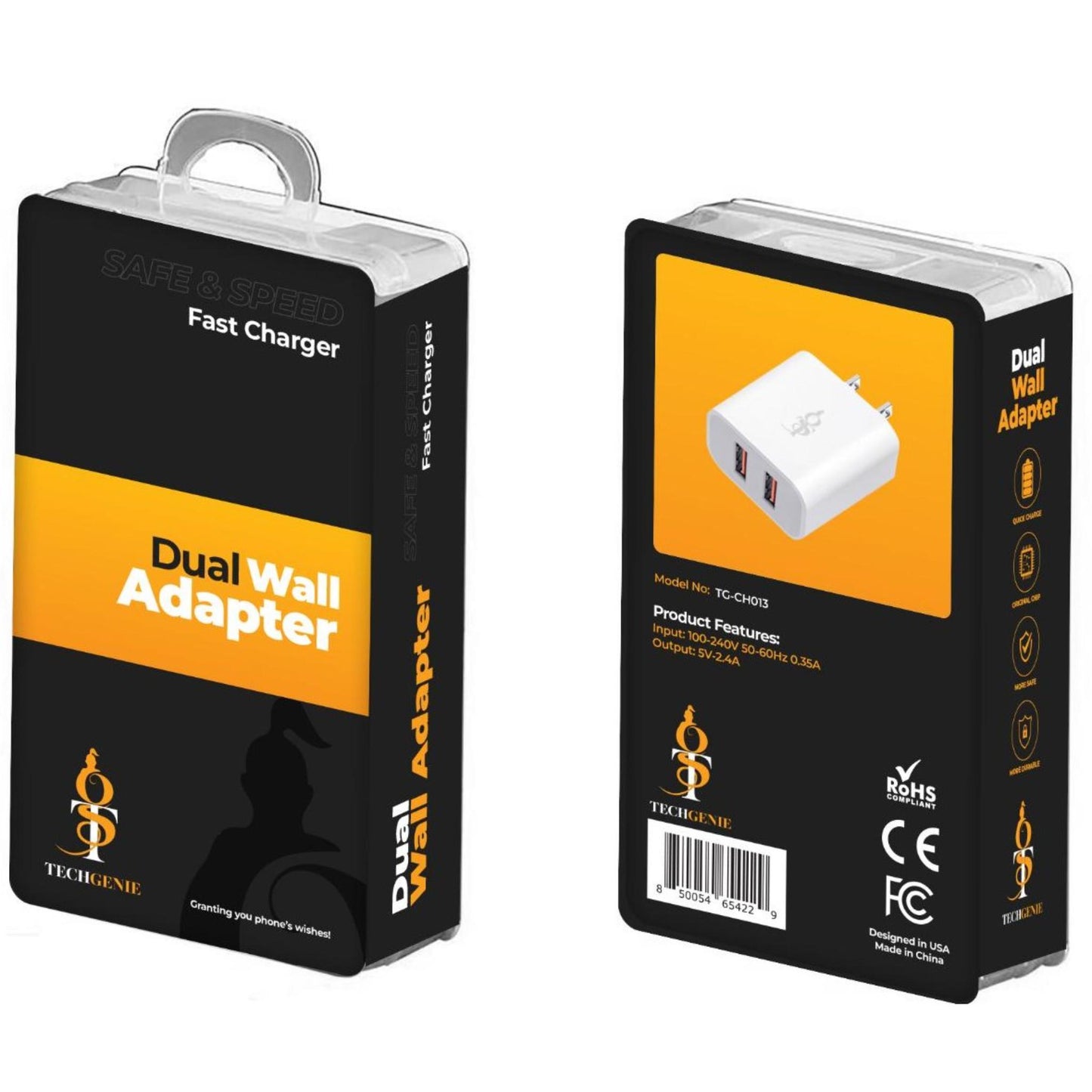 TECHGENIE-DUAL WALL ADAPTER