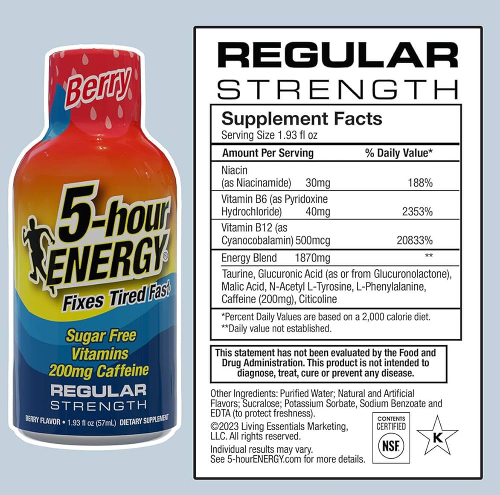 5 HR ENERGY DRINK-REGULAR 12CT