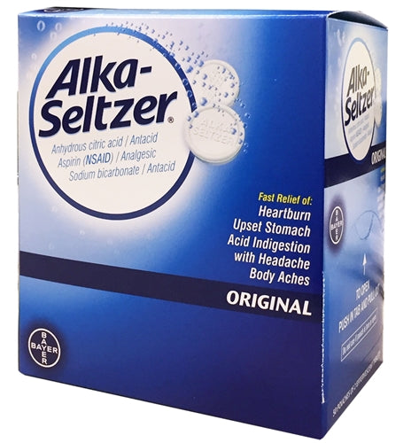MEDICINE BOX ALKA SELTZER ORIGINAL 72CT