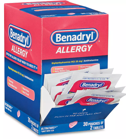 MEDICINE BOX BENADRYL ALLERGY 25CT
