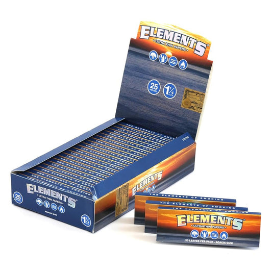 ELEMENTS-BLUE 1 1/4 ULTRA THIN 25CT