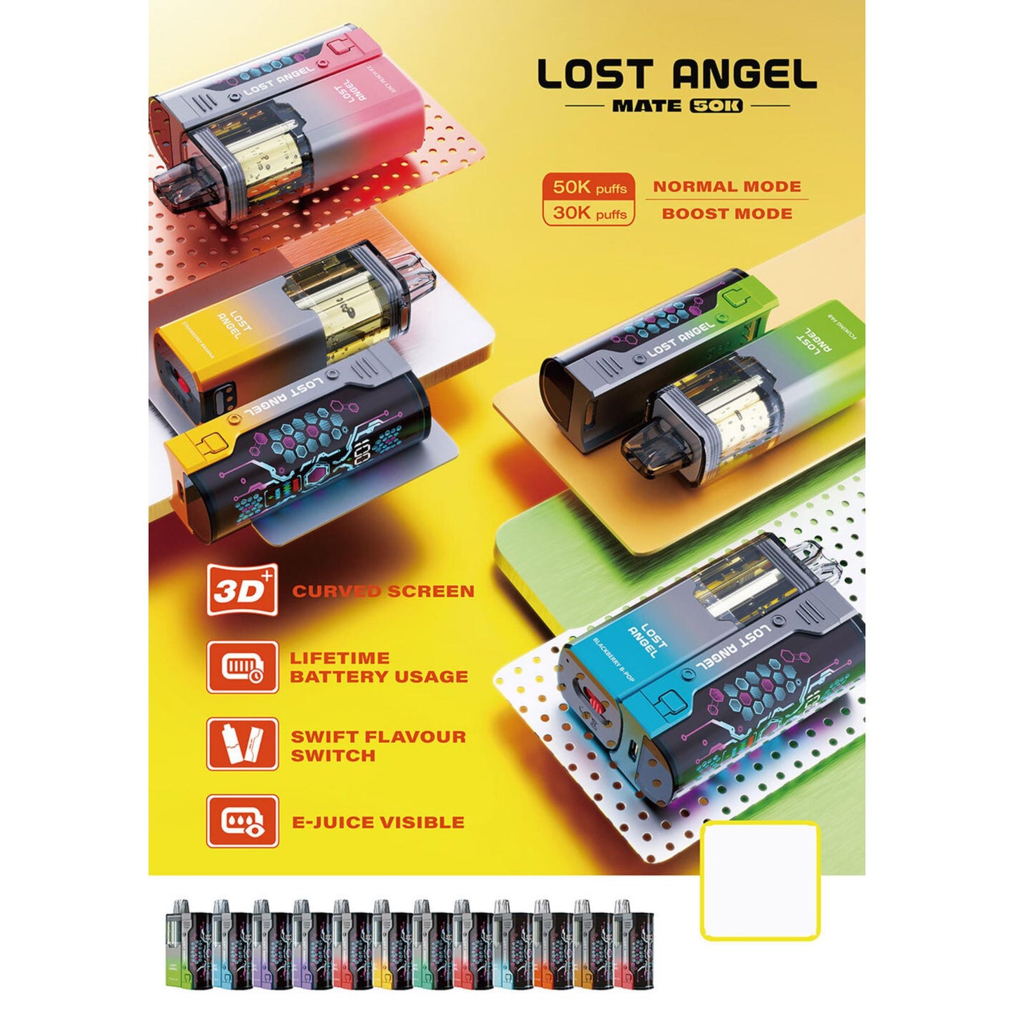 LOST ANGEL 5% NICOTINE 50K PUFF