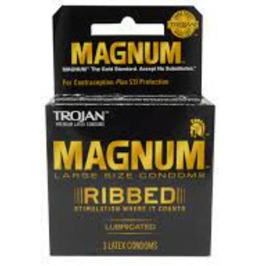 MAGNUM CONDOM-RIBBED 6CT
