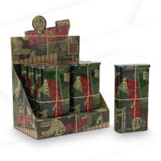 RAW TIP PRE ROLLED 100CT CAMO LIMITED EDITION