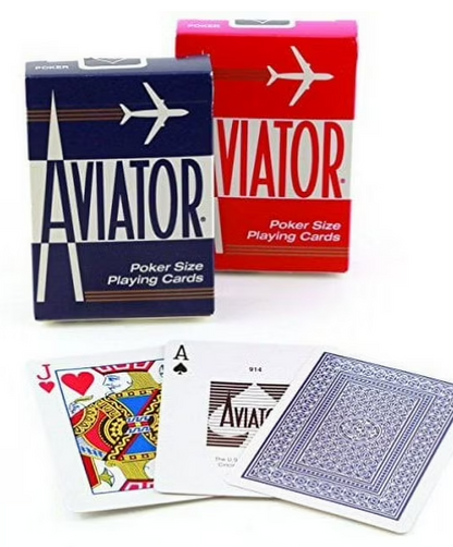 PLAYING CARD AVIATOR BOX 12CT