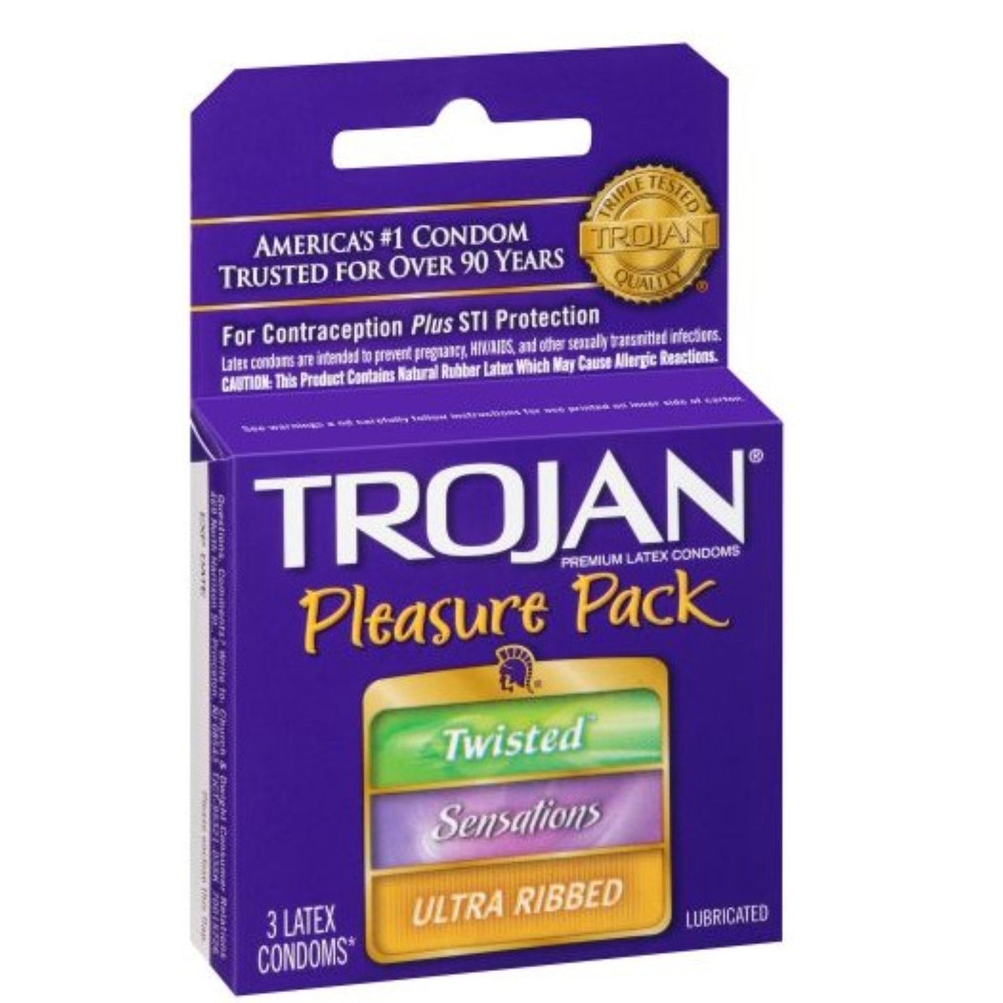TROJAN CONDOM-PLEASURE PACK 6CT