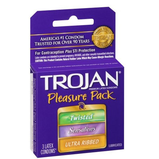 TROJAN CONDOM-PLEASURE PACK 6CT