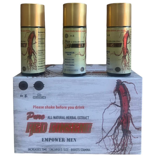 RED GINSENG HERBAL SUPPLEMENT LIQUID 12CT BOX