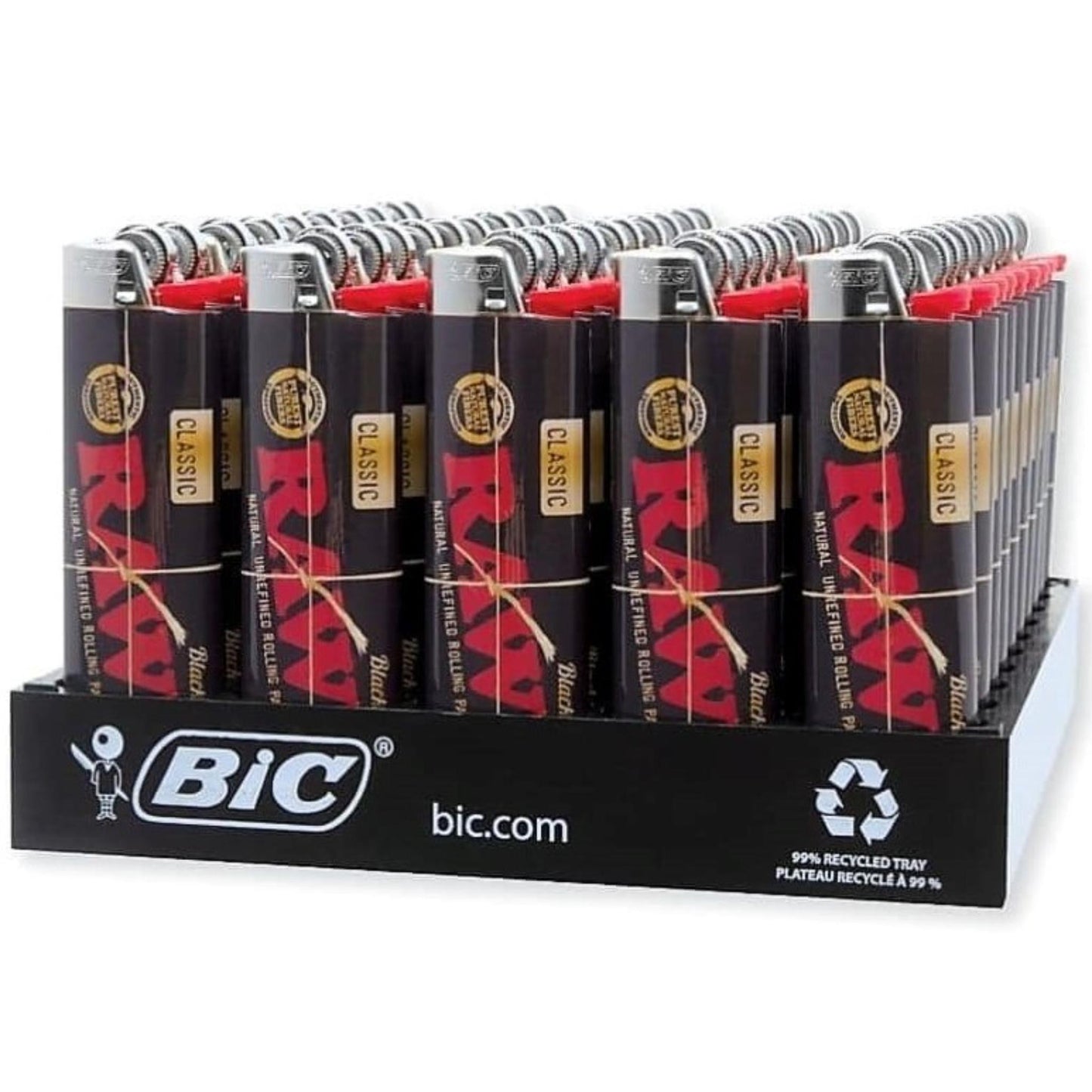 BIC LIGHTER-RAW BLACK 50CT