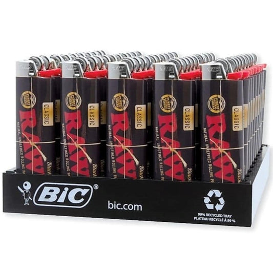 BIC LIGHTER-RAW BLACK 50CT