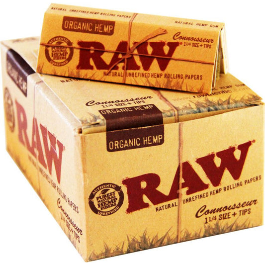 RAW 1 1/4 CONNOISEUR ORGANIC HEMP