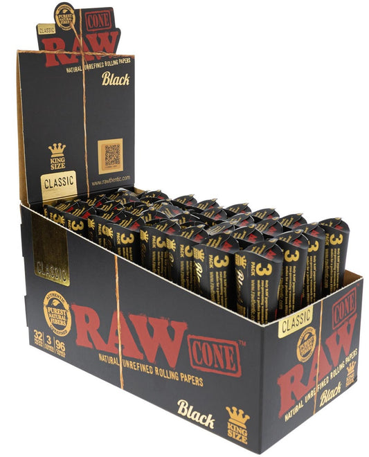 RAW CONE 3PK BLACK