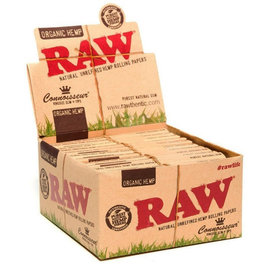 RAW KS CONNOISEUR ORGANIC HEMP 24CT