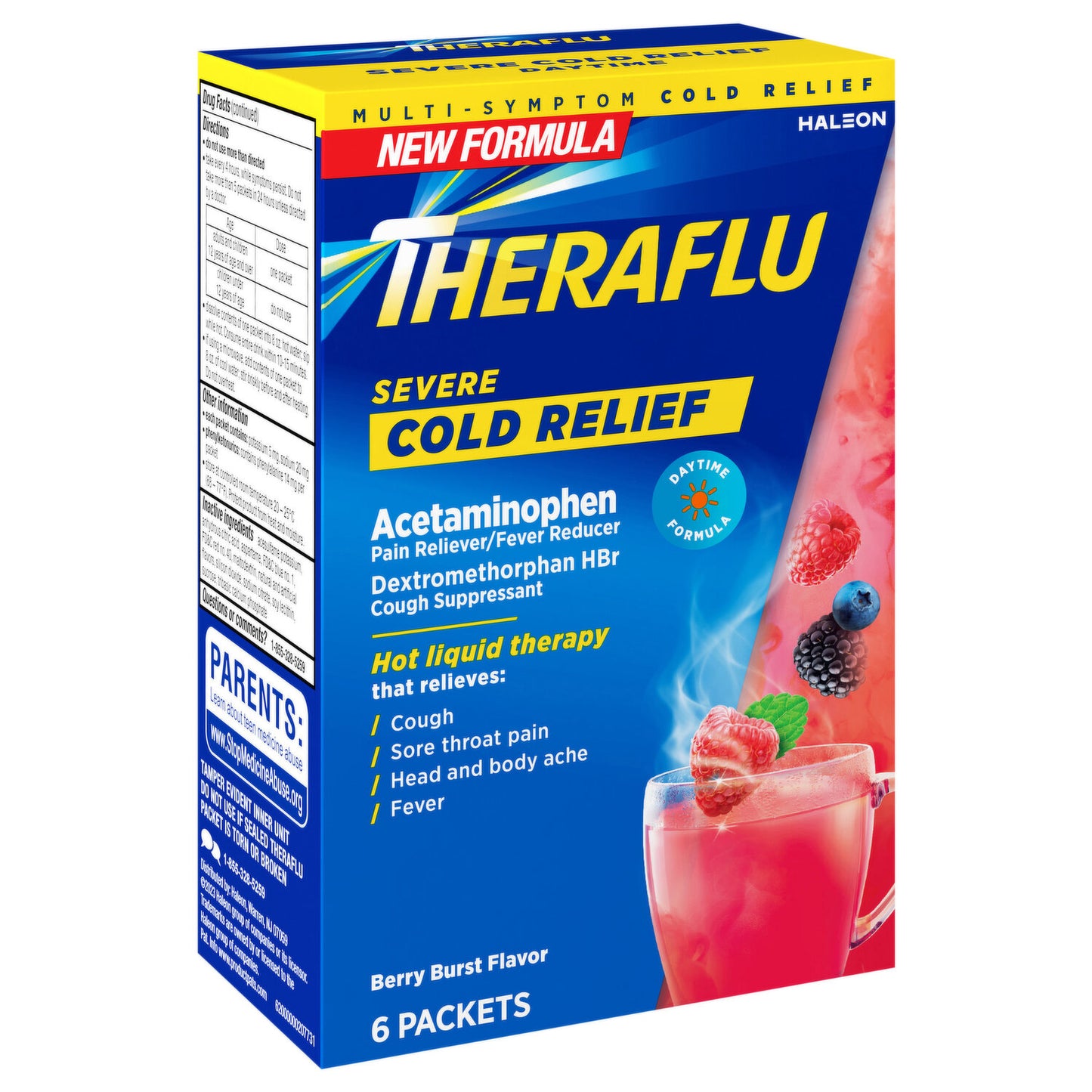 MEDICINE BOX THERAFLU SEVERE COLD RELIEF 6CT